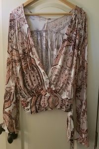 Lucky Brand Boho Blouse Large